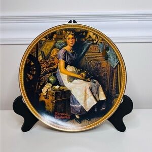 Norman Rockwell Plate- Rediscovered Women Series- #1 "Dreaming in the Attic"